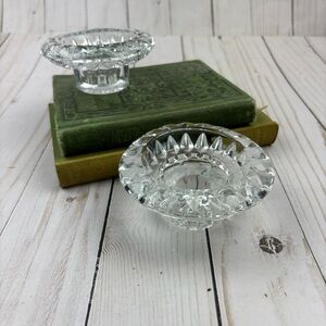 Glass Candlestick Holders Taper Home Decor